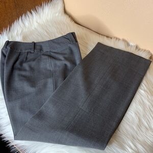 Ann Taylor LOFT Petites Gray Wool Blend Lined Dress Pants Size 2P